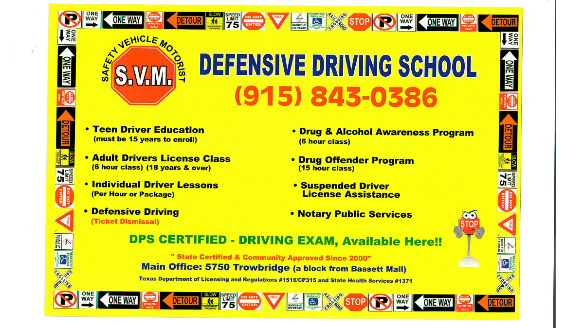 S.V.M. DEFENSIVE DRIVING SCHOOL