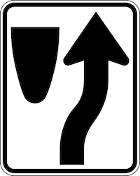 Keep Right Sign